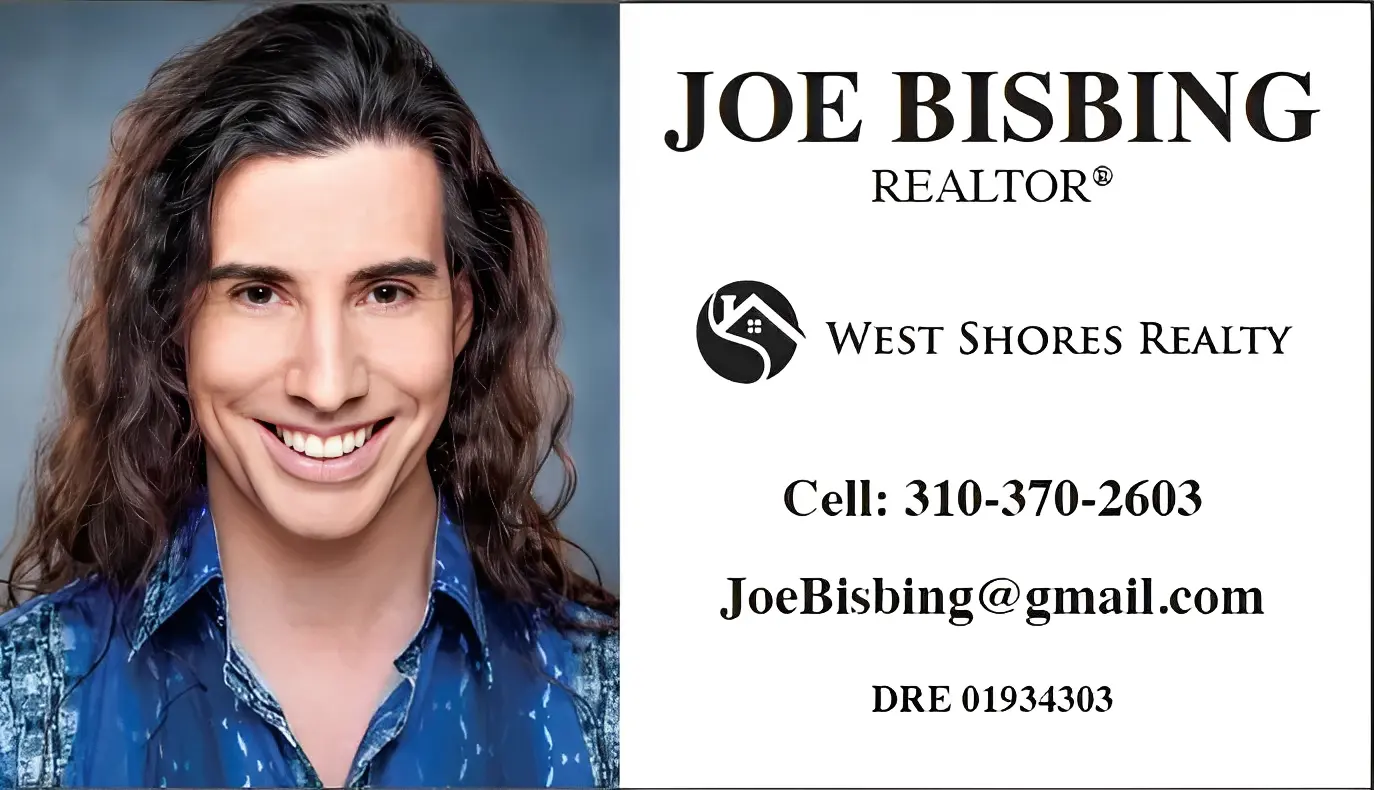 Real estate agent contact information card.
